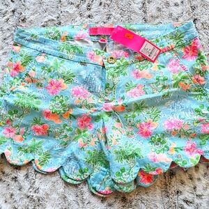 Lilly Pulitzer x Disney scalloped shorts, size 8! NWT